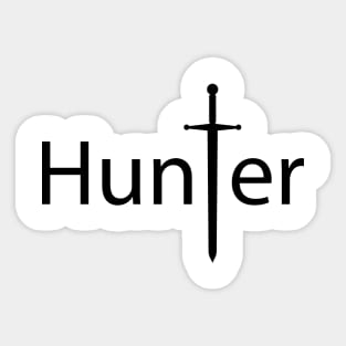 Hunter being a hunter artsy Sticker